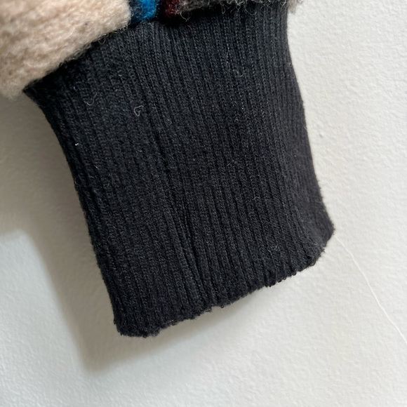 ANTHROPOLOGY Cartonnier plaid wool blend sweater - Picture 4 of 5